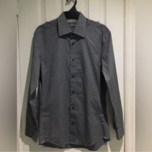 Hudson Room Men's Egyptian Cotton Gray Dress Shirt